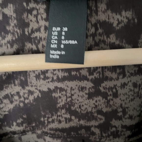 H&M V Neck Print Tunic/Dress W Front Tassel Ties & Shoulder Detail - Picture 10 of 10